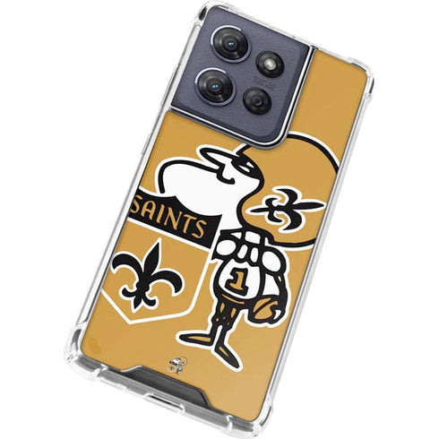 NFL New Orleans Saints Retro Logo Moto G Play 5G (2025) Clear Case