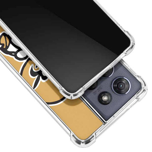NFL New Orleans Saints Retro Logo Moto G Power 5G (2025) Clear Case
