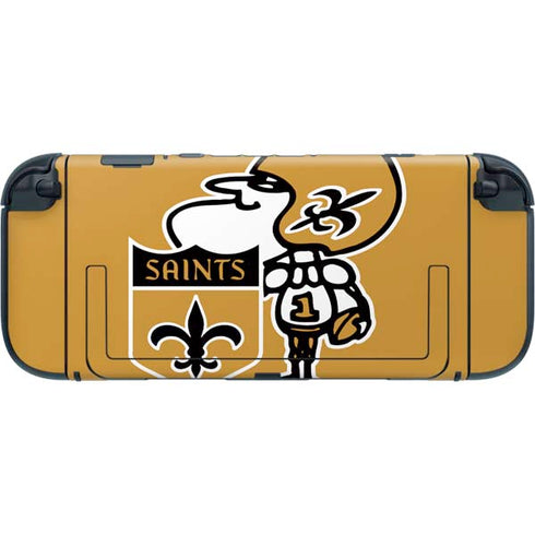 NFL New Orleans Saints Retro Logo Nintendo Switch 2 (2025) with Joy-Con Skin