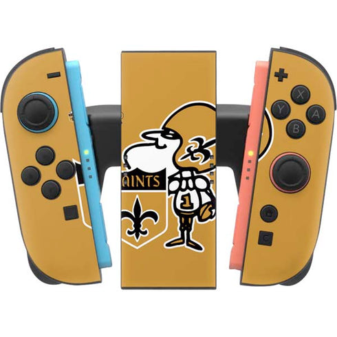 NFL New Orleans Saints Retro Logo Nintendo Switch 2 (2025) Joy-Con Controller Skin