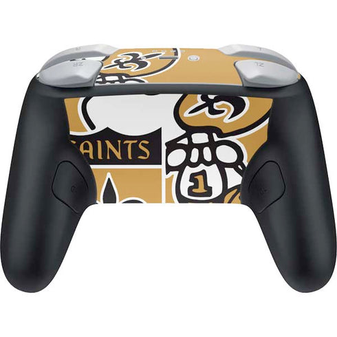 NFL New Orleans Saints Retro Logo Nintendo Switch 2 (2025) Pro Controller Skin