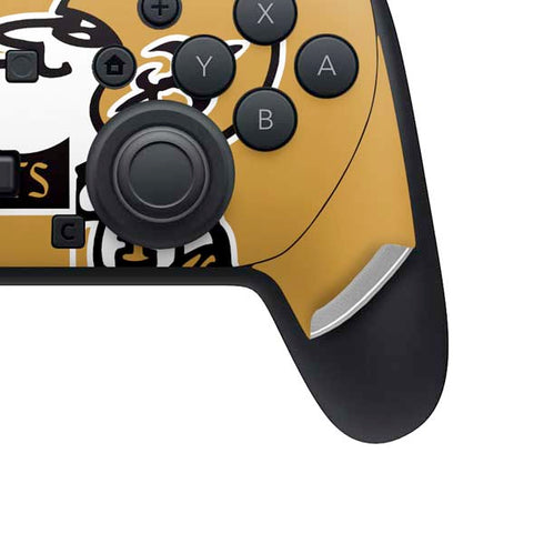 NFL New Orleans Saints Retro Logo Nintendo Switch 2 (2025) Pro Controller Skin