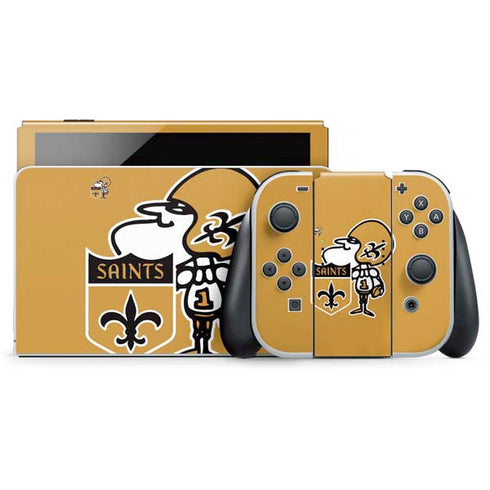 NFL New Orleans Saints Retro Logo Nintendo Skins