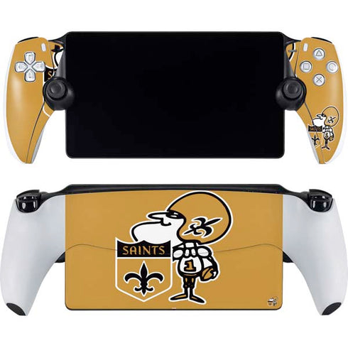 NFL New Orleans Saints Retro Logo PlayStation Portal Remote Player Skin