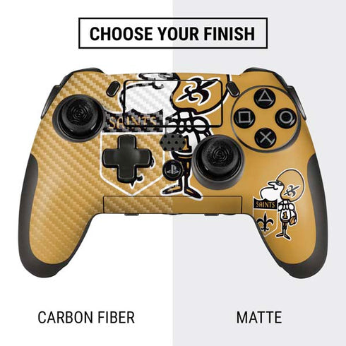 NFL New Orleans Saints Retro Logo PlayStation Scuf Vantage 2 Controller Skin