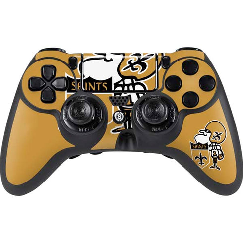 NFL New Orleans Saints Retro Logo PlayStation PS4 Skins