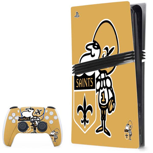 NFL New Orleans Saints Retro Logo PlayStation PS5 Skins