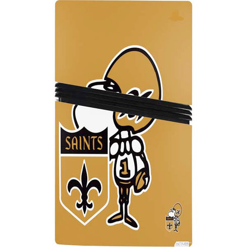 NFL New Orleans Saints Retro Logo PS5 Pro Console Skin