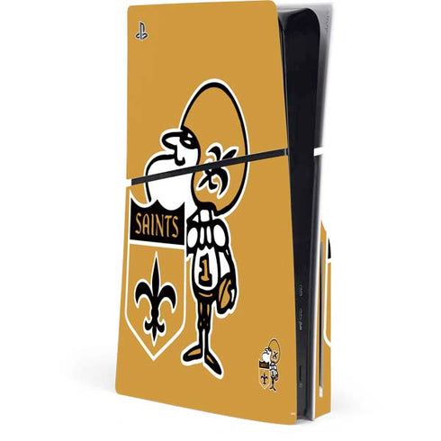 NFL New Orleans Saints Retro Logo PlayStation PS5 Skins