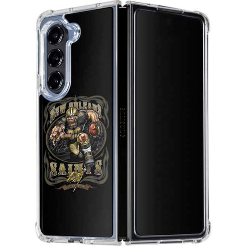 Liquid Blue NFL New Orleans Saints Running Back Galaxy Z Fold5 5G Clear Case