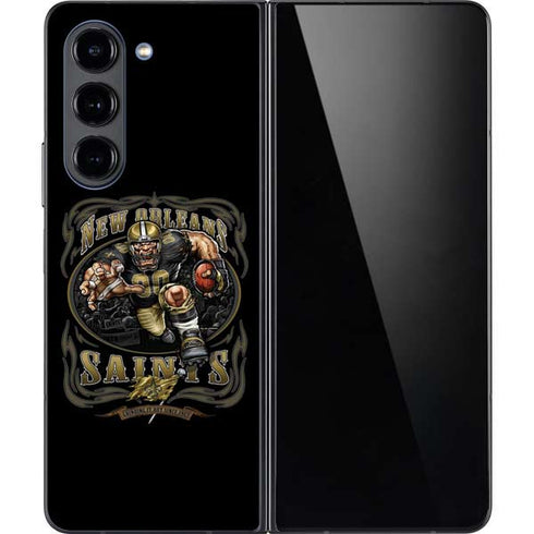 Liquid Blue NFL New Orleans Saints Running Back Galaxy Z Fold5 5G Skin