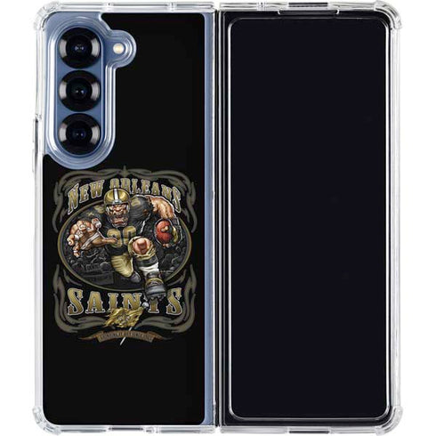 Liquid Blue NFL New Orleans Saints Running Back Galaxy Z Fold6 Clear Case