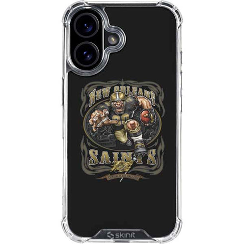 Liquid Blue NFL New Orleans Saints Running Back iPhone 16 Clear Case