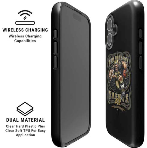 Liquid Blue NFL New Orleans Saints Running Back iPhone 16 Plus Magsafe Impact Case