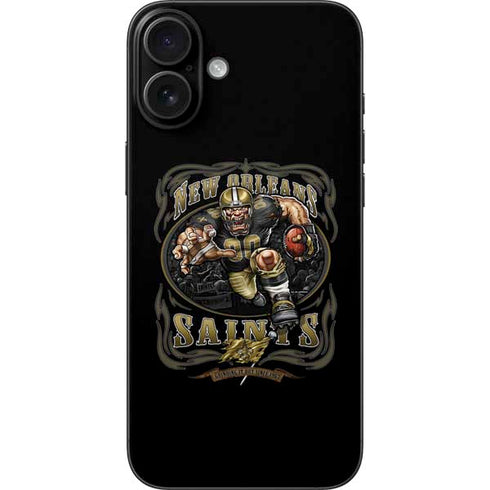Liquid Blue NFL New Orleans Saints Running Back iPhone 16 Plus Skin