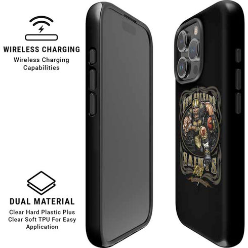 Liquid Blue NFL New Orleans Saints Running Back iPhone 16 Pro Magsafe Impact Case