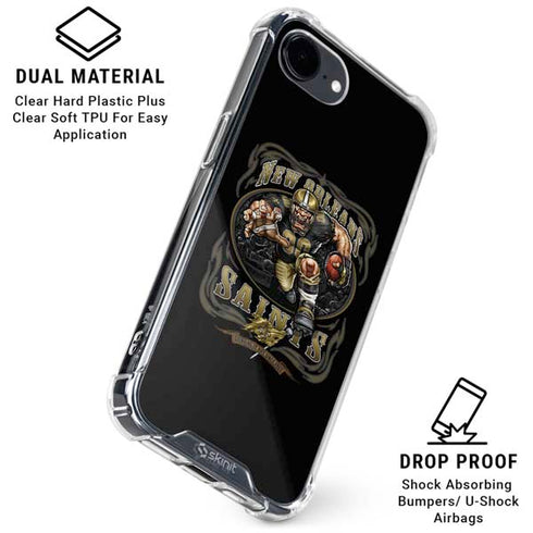 Liquid Blue NFL New Orleans Saints Running Back iPhone 16e Clear Case