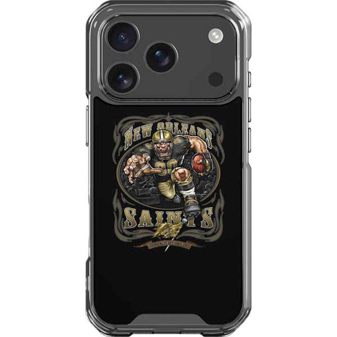 Liquid Blue NFL New Orleans Saints Running Back iPhone 18 Pro Clear Case