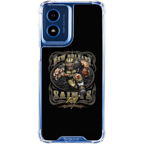 Liquid Blue NFL New Orleans Saints Running Back Moto G 5G (2024) Clear Case