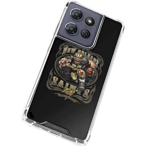 Liquid Blue NFL New Orleans Saints Running Back Moto G Power 5G (2025) Clear Case