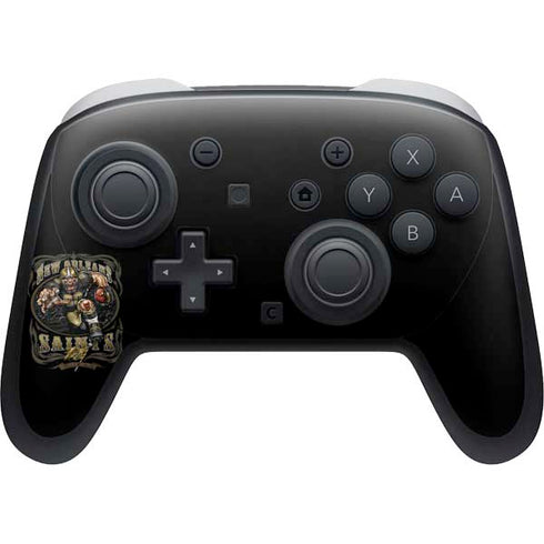 Liquid Blue NFL New Orleans Saints Running Back Nintendo Switch 2 (2025) Pro Controller Skin