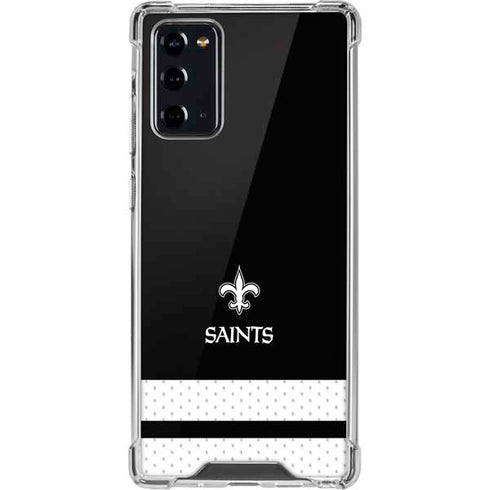 NFL New Orleans Saints Shutout Galaxy Note20 5G Clear Case