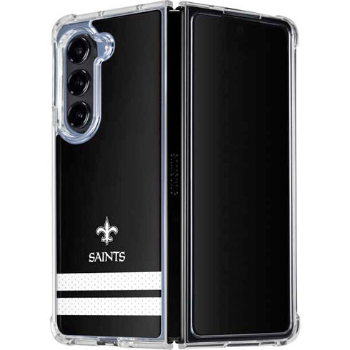 NFL New Orleans Saints Shutout Galaxy Z Fold5 5G Clear Case