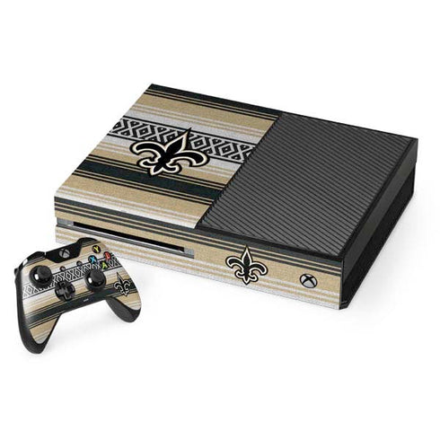 NFL New Orleans Saints Trailblazer Xbox One Console and Controller Bundle Skin