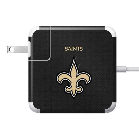 NFL New Orleans Saints Team Jersey 85W Power Adapter (15 and 17 inch MacBook Pro Charger) Skin
