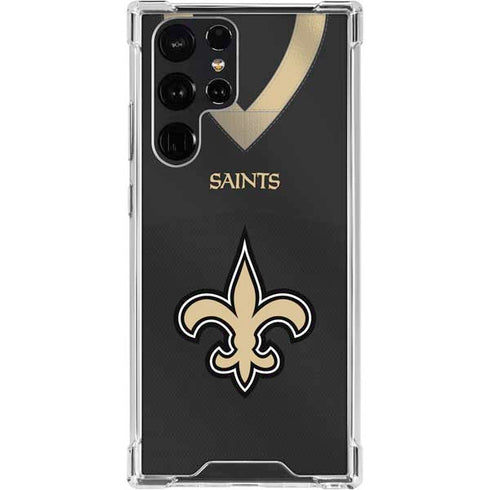 NFL New Orleans Saints Team Jersey Galaxy S23 Ultra Clear Case