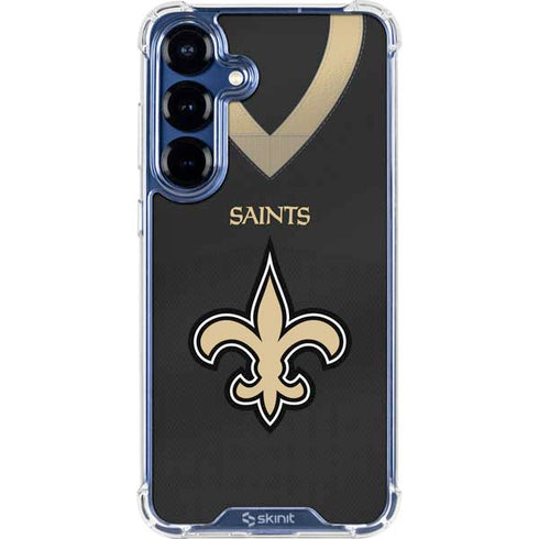 NFL New Orleans Saints Team Jersey Galaxy S25 Plus Clear Case