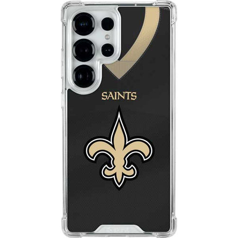 NFL New Orleans Saints Team Jersey Galaxy S25 Ultra Clear Case