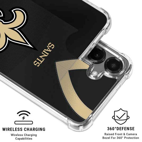 NFL New Orleans Saints Team Jersey Galaxy S26 Clear Case