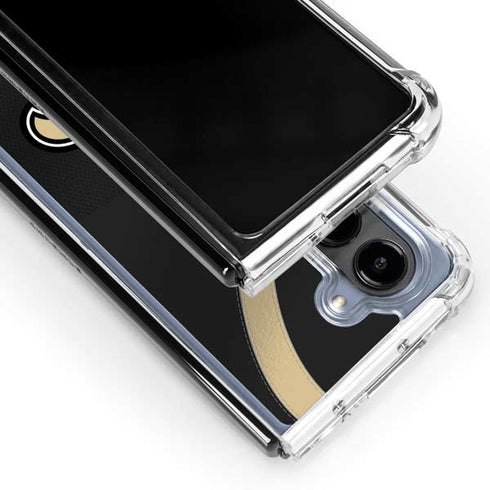 NFL New Orleans Saints Team Jersey Galaxy Z Fold5 5G Clear Case