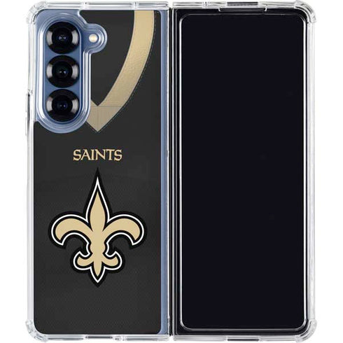 NFL New Orleans Saints Team Jersey Galaxy Z Fold6 Clear Case