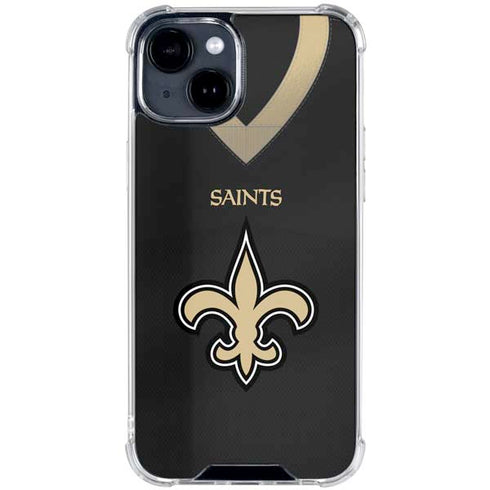 NFL New Orleans Saints Team Jersey iPhone 15 Clear Case
