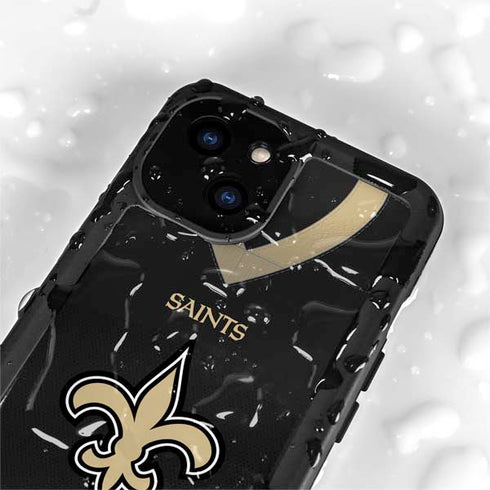 NFL New Orleans Saints Team Jersey iPhone 15 Plus Waterproof Case