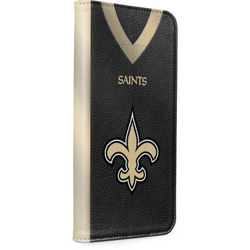 NFL New Orleans Saints Team Jersey iPhone 15 Pro Folio Case