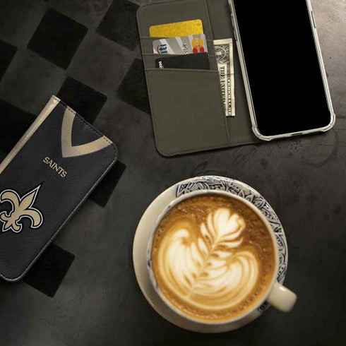 NFL New Orleans Saints Team Jersey iPhone 15 Pro Max Folio Case