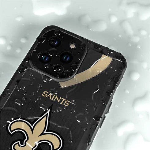 NFL New Orleans Saints Team Jersey iPhone 15 Pro Waterproof Case