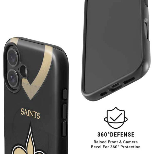 NFL New Orleans Saints Team Jersey iPhone 16 Magsafe Impact Case