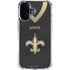 NFL New Orleans Saints Team Jersey iPhone 16 Plus Clear Case