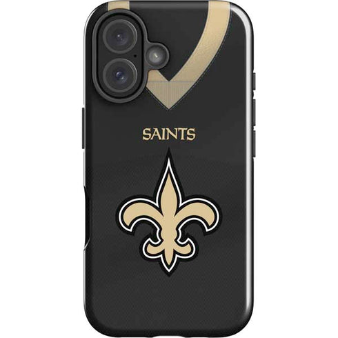 NFL New Orleans Saints Team Jersey iPhone 16 Plus Impact Case
