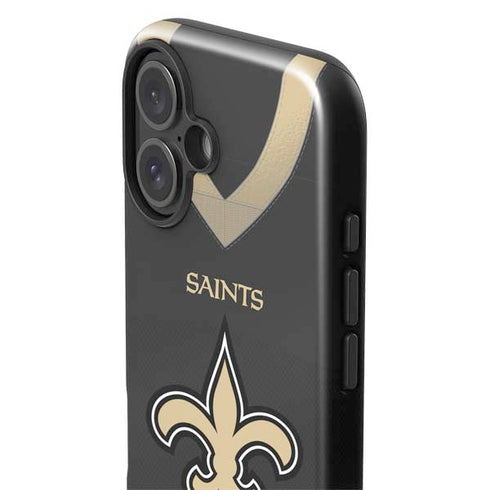 NFL New Orleans Saints Team Jersey iPhone 16 Plus Impact Case