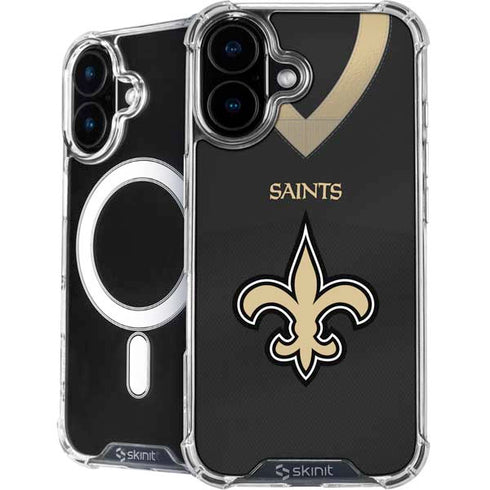 NFL New Orleans Saints Team Jersey iPhone 16 Plus MagSafe Case