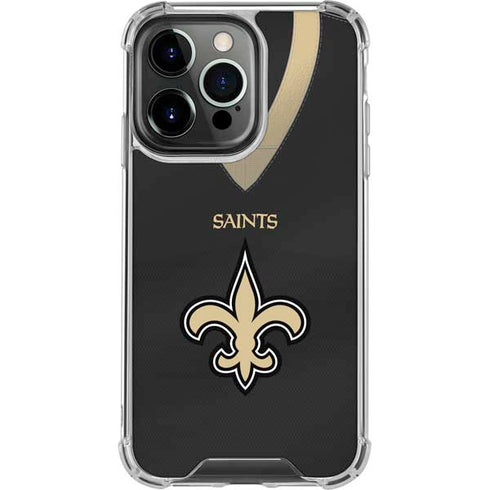 NFL New Orleans Saints Team Jersey iPhone 16 Pro Clear Case