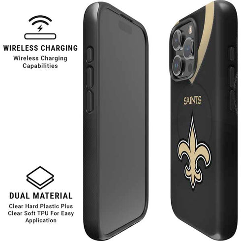 NFL New Orleans Saints Team Jersey iPhone 16 Pro Magsafe Impact Case