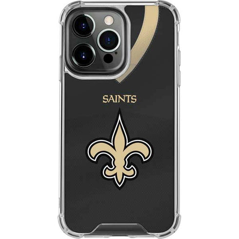 NFL New Orleans Saints Team Jersey iPhone 16 Pro Max Clear Case