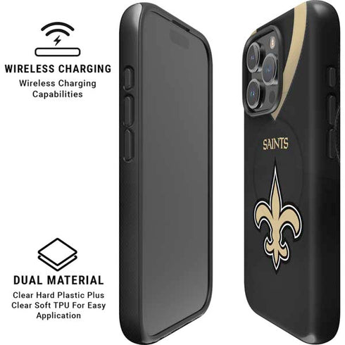 NFL New Orleans Saints Team Jersey iPhone 16 Pro Max Magsafe Impact Case