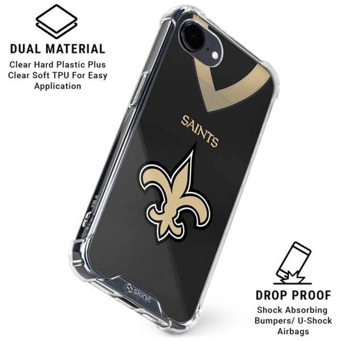 NFL New Orleans Saints Team Jersey iPhone 16e Clear Case